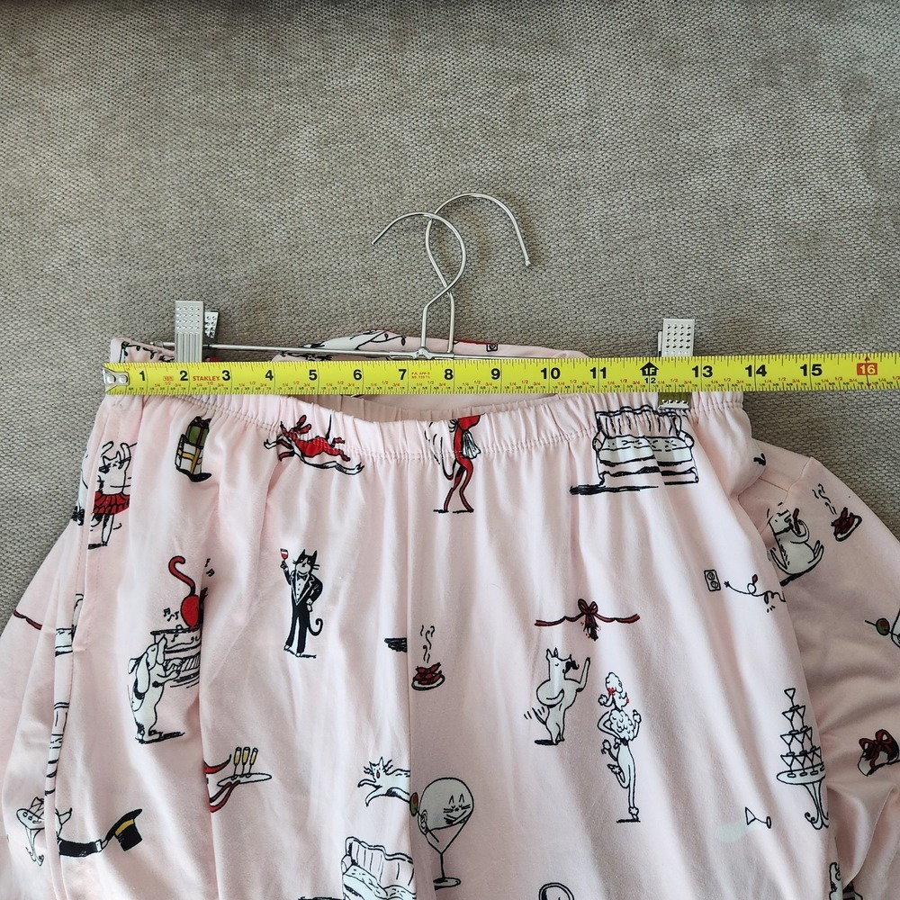 Kate Spade New York Pink Medium Notch Collar Jersey Sleep Lounge Pj Set NWT - Picture 9 of 11